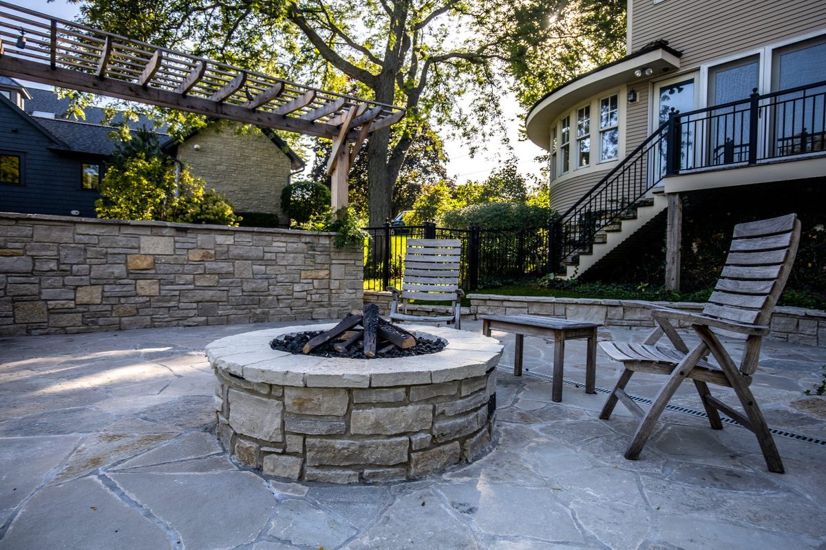 Fire Pit by Moane Landscaping